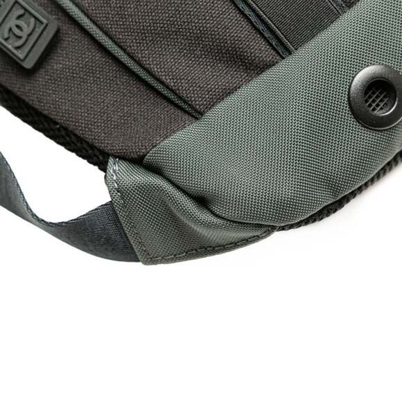 CHANEL Black Leather Logo Backpack main image 10